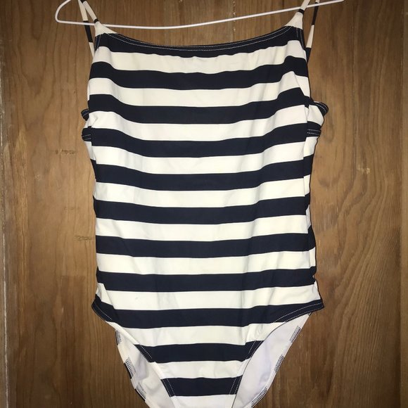 Striped one piece bathing suit - Picture 1 of 2